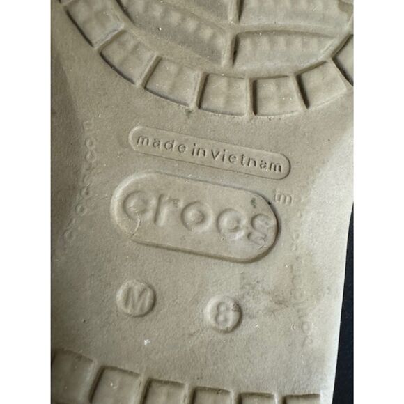 Crocs Santa Cruz Island Khakis Tan Causal Men loafers Shoes Size 8 Vacation - Picture 7 of 13